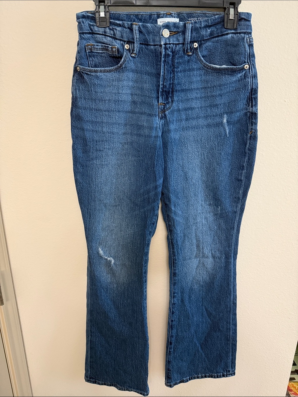 Good American Straight Leg Dark Blue Women's Jeans